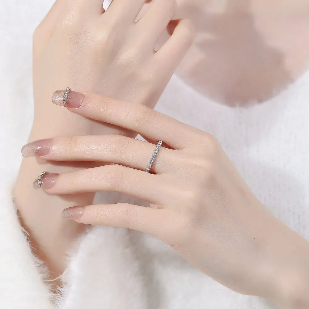 Women's geometric diamond tail open mouth ring in electroplated copper with Korean styling