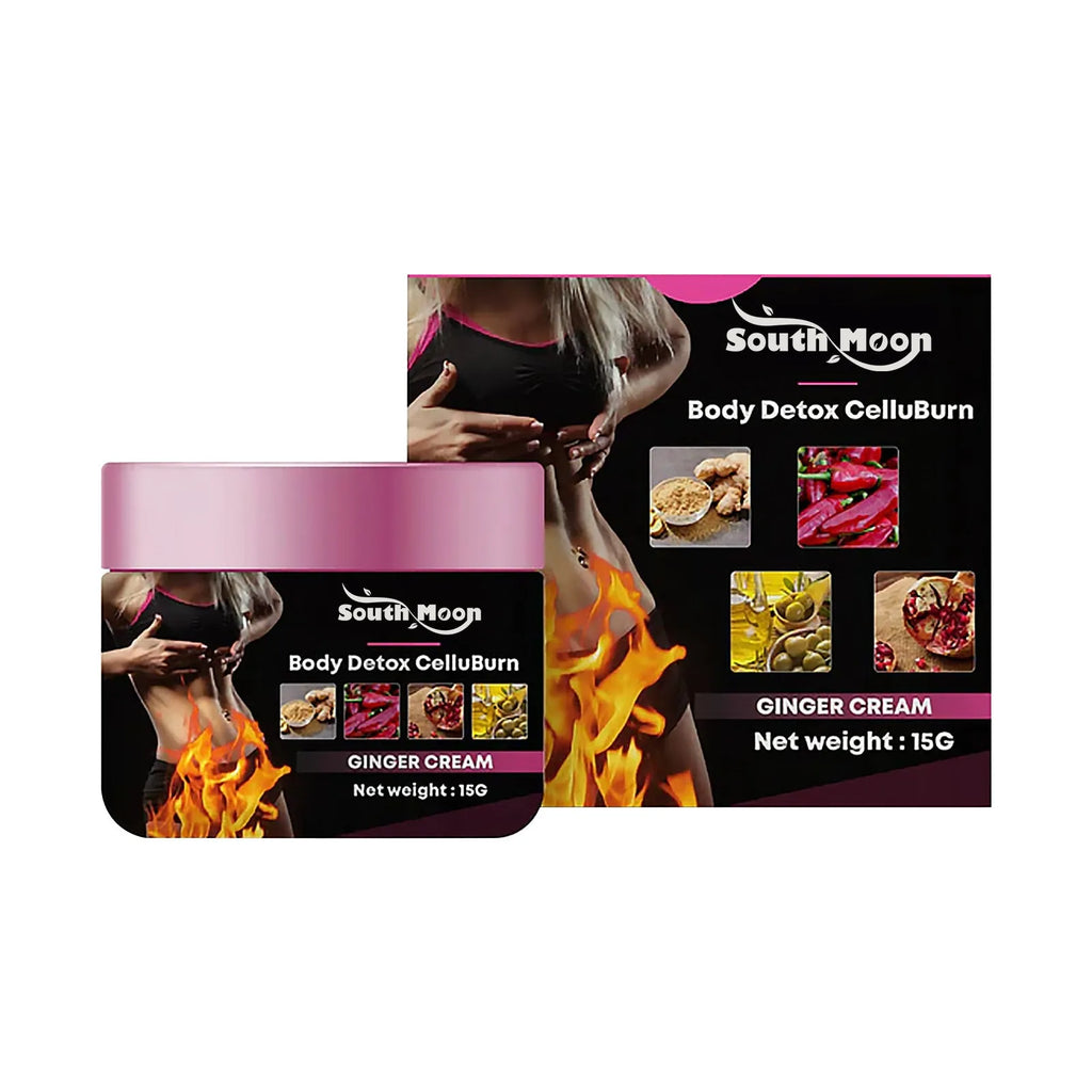 15g tube of ginger body shaping tightening cream for thigh slimming application.
