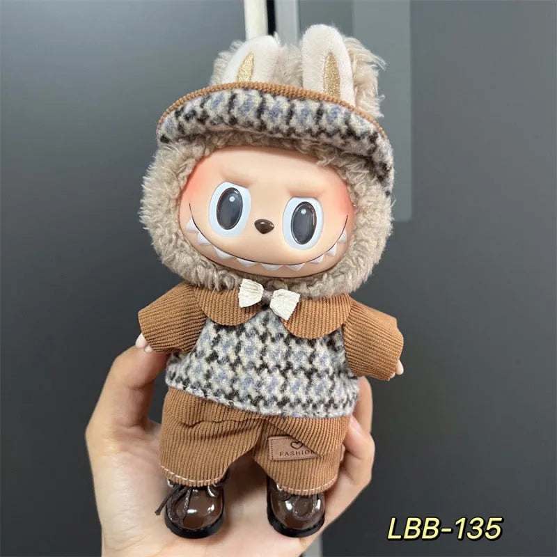 Plastic doll costume for 17cm tall vinyl figurines with LBB series style options