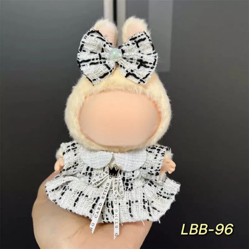 Plastic doll costume for 17cm tall vinyl figurines with LBB series style options