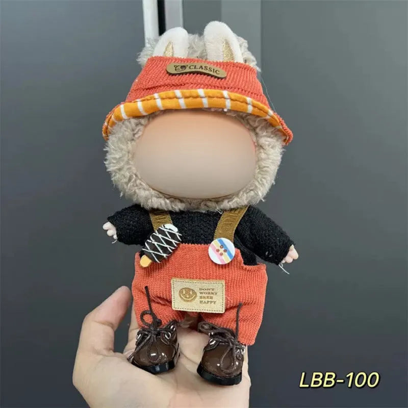 Plastic doll costume for 17cm tall vinyl figurines with LBB series style options