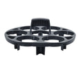 Black plastic egg storage basket with modern design measuring 13.8 by 12.6 by 5.7 centimetres