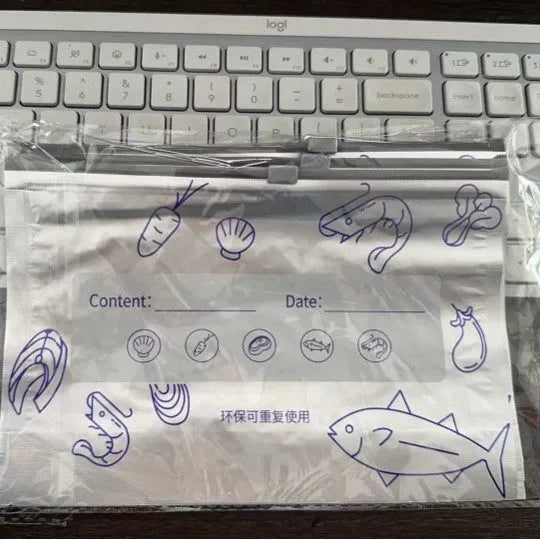 Aluminium foil resealable storage bags in three sizes with zip lock closure