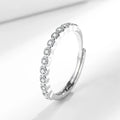 Women's geometric diamond tail open mouth ring in electroplated copper with Korean styling