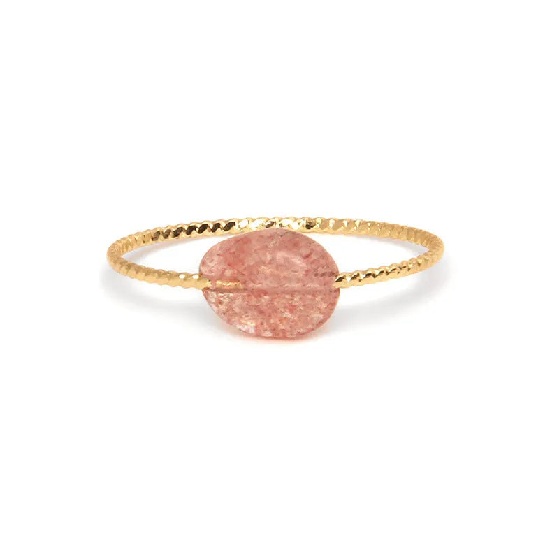 Geometric agate ring for women showing original design with natural stone texture
