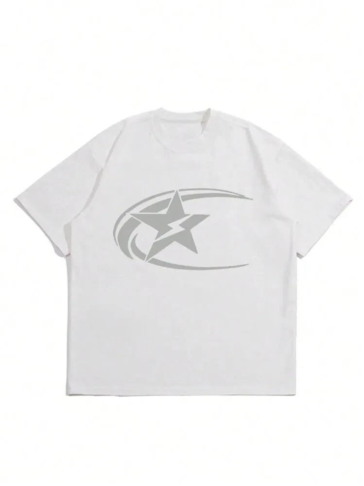 Men's solid-colour pure cotton short sleeve t-shirt in Japanese retro style.