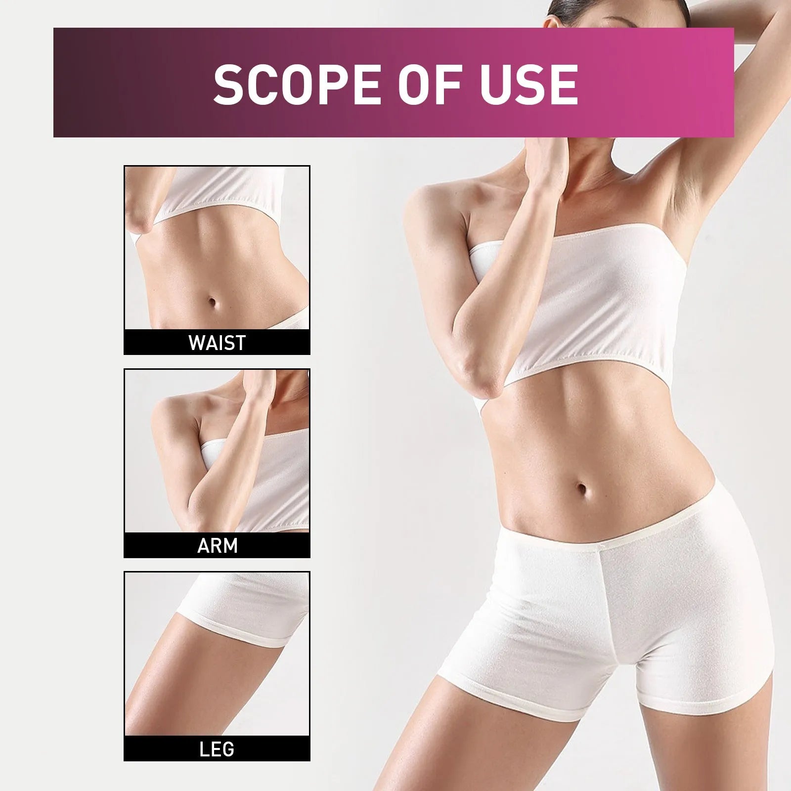 15g tube of ginger body shaping tightening cream for thigh slimming application.