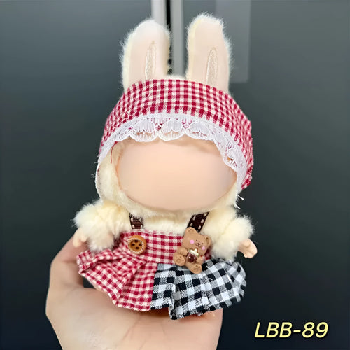 Plastic doll costume for 17cm tall vinyl figurines with LBB series style options