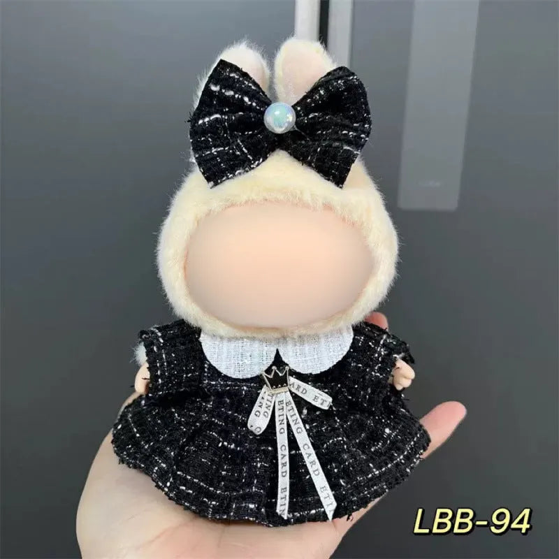 Plastic doll costume for 17cm tall vinyl figurines with LBB series style options