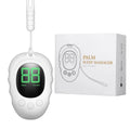 Silicone sleep aid hand grip in black, white, and green colours with charging cable