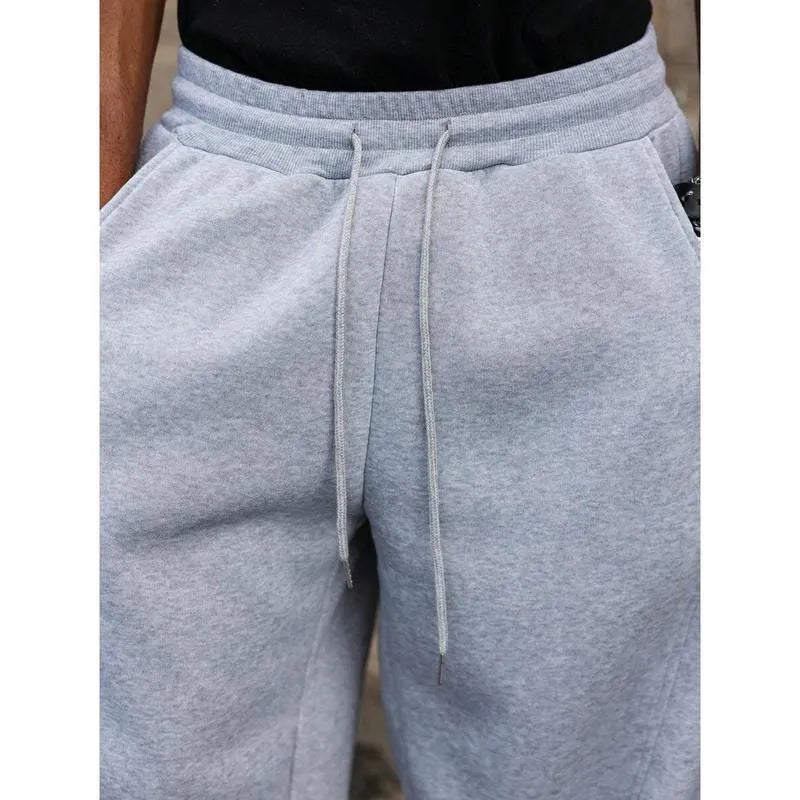 Men's high waist straight leg casual trousers in bamboo fibre rabbit fur blend available in multiple colours