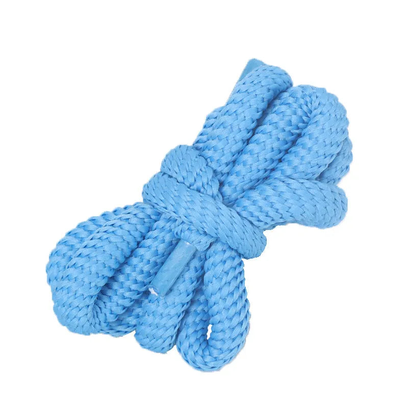 Oval hollow-core adapter rope in multiple colours and lengths for trainers and clothing.