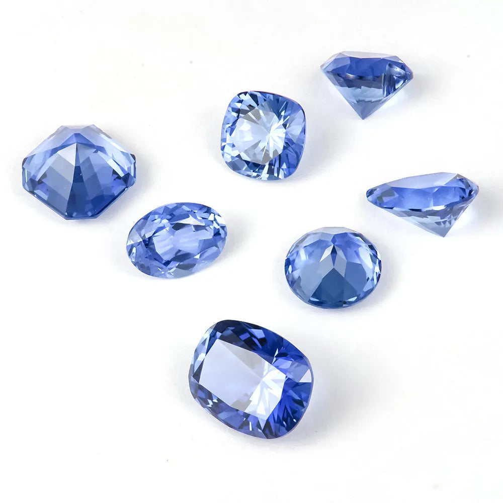 Royal Blue Love Shaped Tiara Cultivate gemstone in various shapes and carat weights for jewellery making