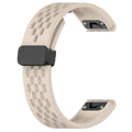 Quick-release watch strap for Fenix 8 and Fenix 7 Pro watches in various colours showing porous texture and included screwdriver tool.