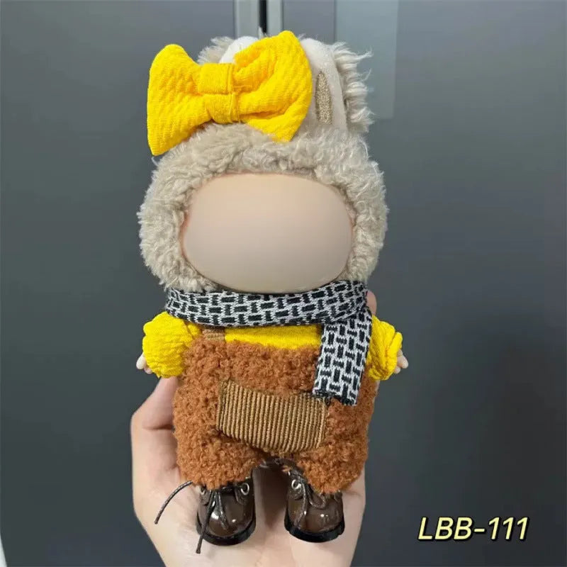 Plastic doll costume for 17cm tall vinyl figurines with LBB series style options