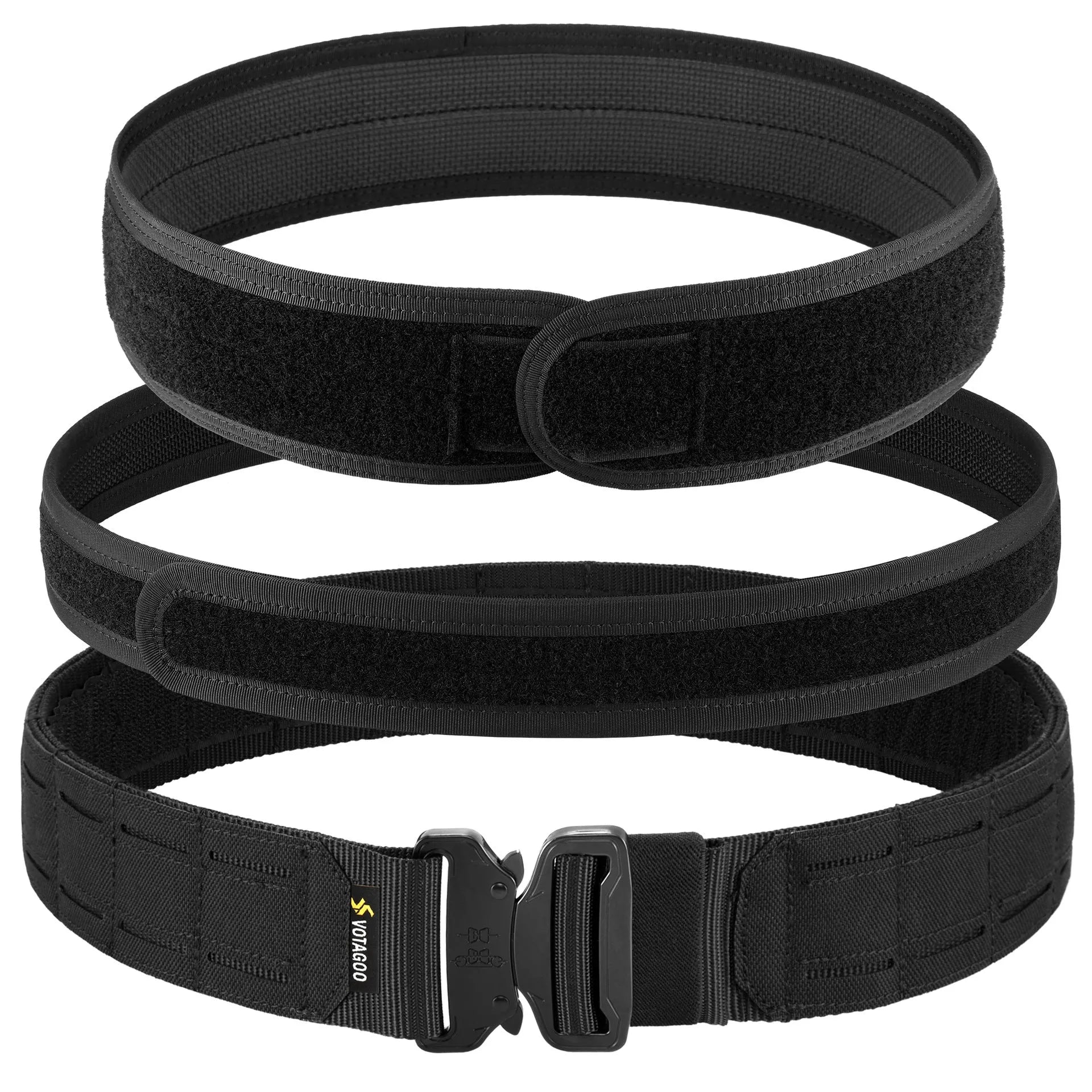 Votagoo 2-inch wide tactical belt with quick-release alloy buckle in CP camouflage colour.