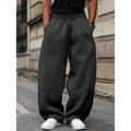 Men's high waist straight leg casual trousers in bamboo fibre rabbit fur blend available in multiple colours