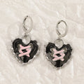 Women's alloy cross crystal stud earrings with geometric and animal designs in five colour options