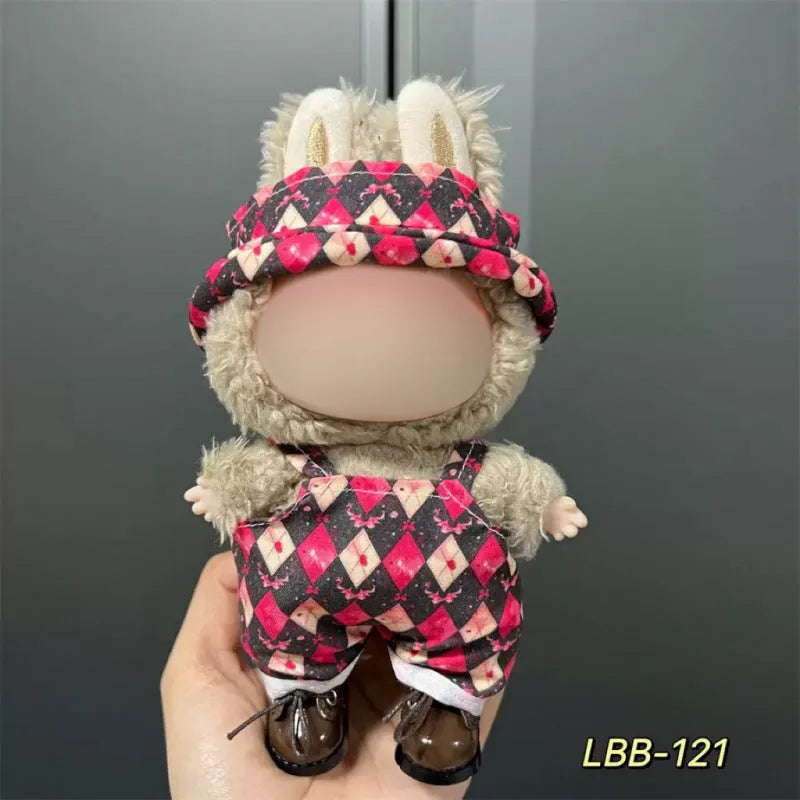 Plastic doll costume for 17cm tall vinyl figurines with LBB series style options