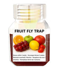Fruit fly bait liquid bottle with optional funnel for kitchen fly traps