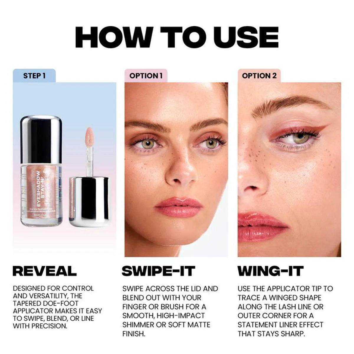 Silky liquid eye shadow bottle in colour classification BN7115-01, festival-style brightening formula.