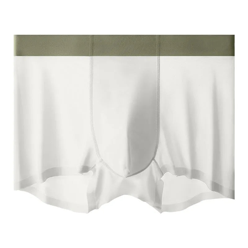 Men's ice silk graphene cooling antibacterial shorts in seamless mid-rise design