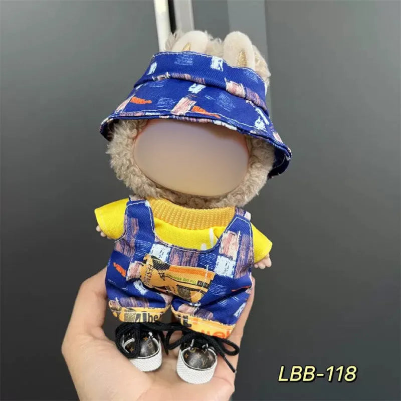 Plastic doll costume for 17cm tall vinyl figurines with LBB series style options