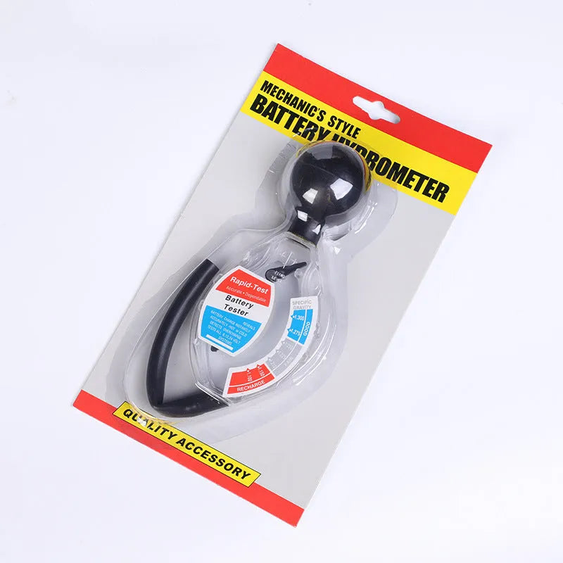 ABS plastic battery electrolyte hydrometer for lead acid density testing with 1.1-1.3 measurement scale