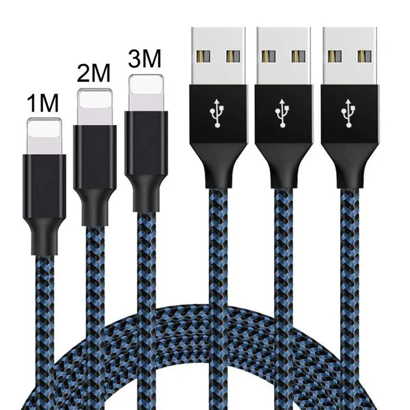 Braided fast charging Micro USB cable for Android phones in black and red colour