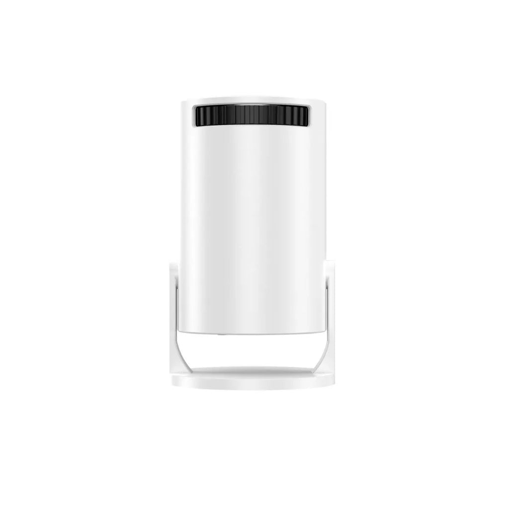 White wireless portable HD projector with same-screen projection capability