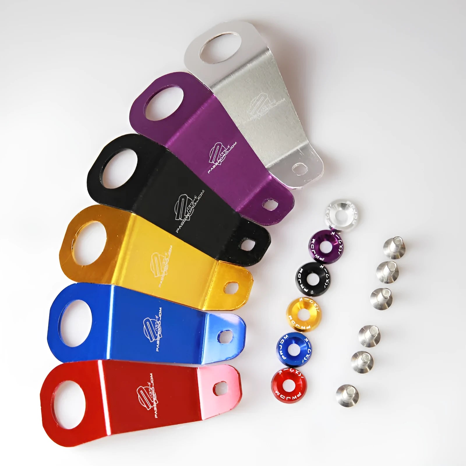 Aluminium alloy radiator mounting bracket for Honda Civic EG in anodised colours