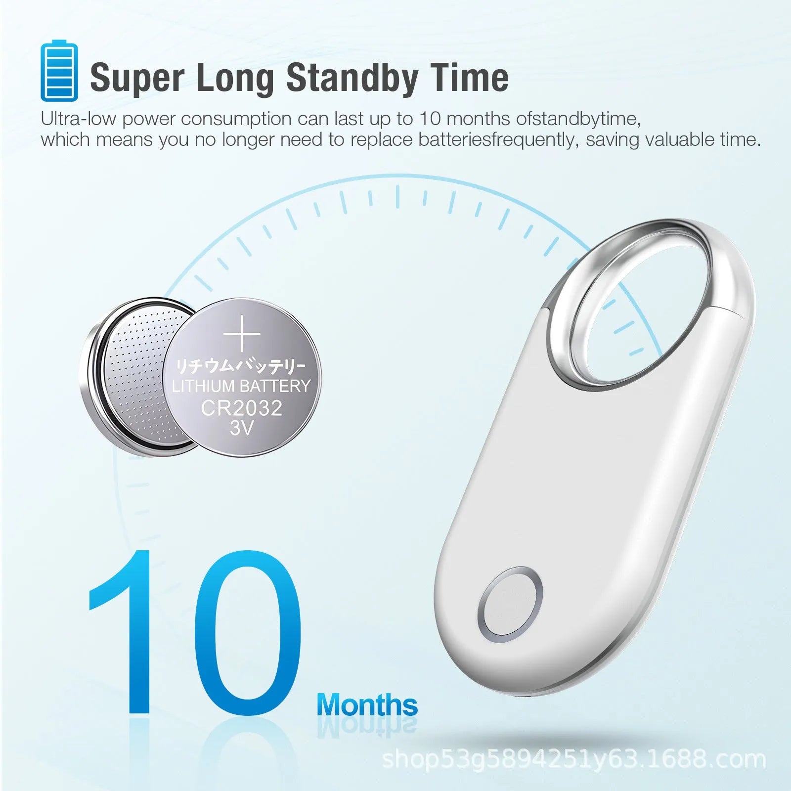 Black or white GPS tracker anti-lost device with compact dimensions for pet or child tracking