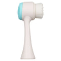 Blue nylon pet paw brush for dog and cat grooming measuring 13.5cm with soft bristles