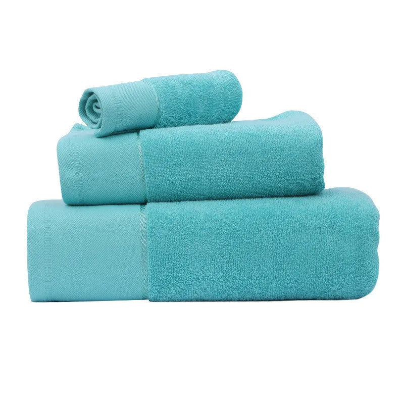 Cotton absorbent hotel bath towel 70x140cm 600g in white blue grey colours