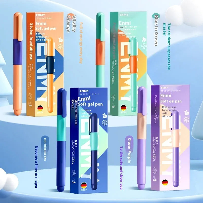 Student posture correction pen in blue, green, purple and orange colour options with plastic shell construction