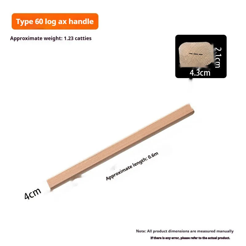 Locust wood axe handle replacement for forestry tools in multiple lengths