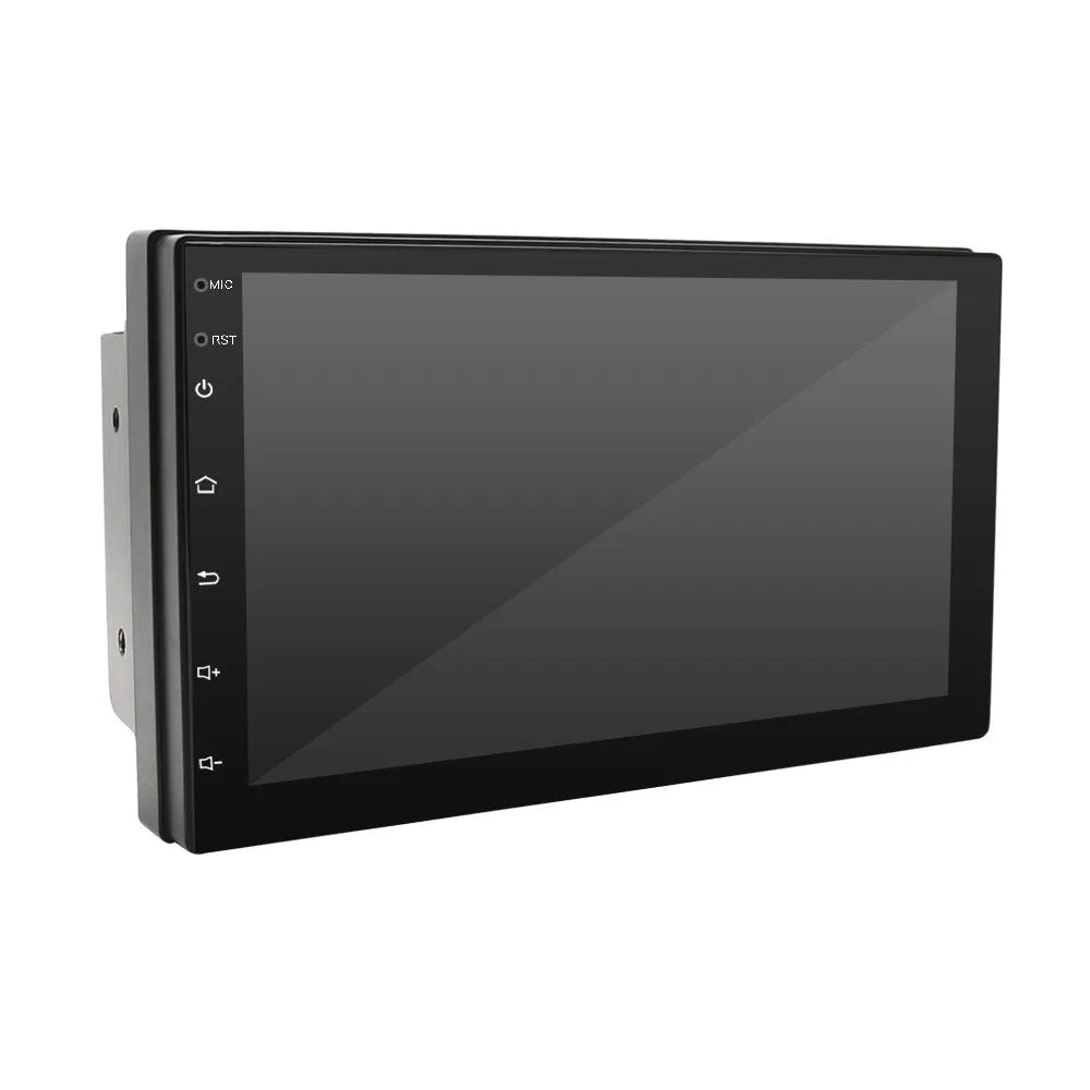 Black universal 7 inch CarPlay navigation MP5 player with GPS and radio for car dashboard