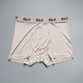 Men's loose silk shorts in navy blue, silver grey, or skin colour with mid waist design