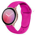 Silicone reverse buckle watch strap in various colours for 20mm and 22mm Galaxy Active 2