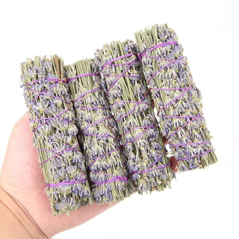 4-inch natural dried flower aromatherapy stick with lavender fragrance for home scenting