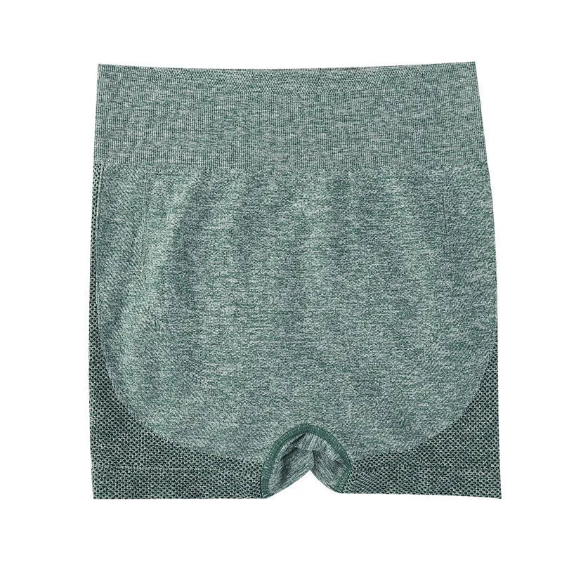 Women's seamless yoga shorts in quick-dry nylon fabric for fitness training, available in multiple colours