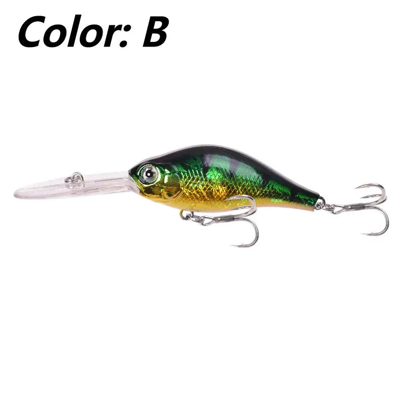 Little Fat Man Mino fishing lure 10.5cm deep diving crankbait in five colour options