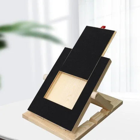 Wooden dog scratch board with replaceable sandpaper surface, black, 34.97 by 24.99 cm