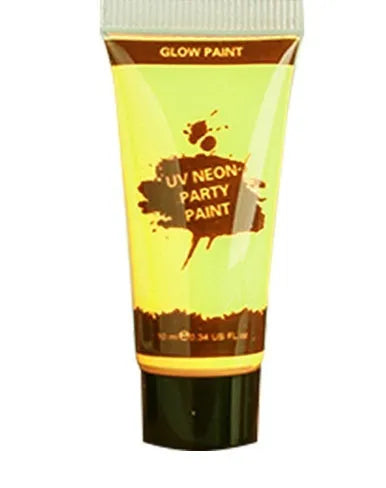 Hose 25ml neon face paint tubes in red, yellow, green, purple, orange, and pink colours