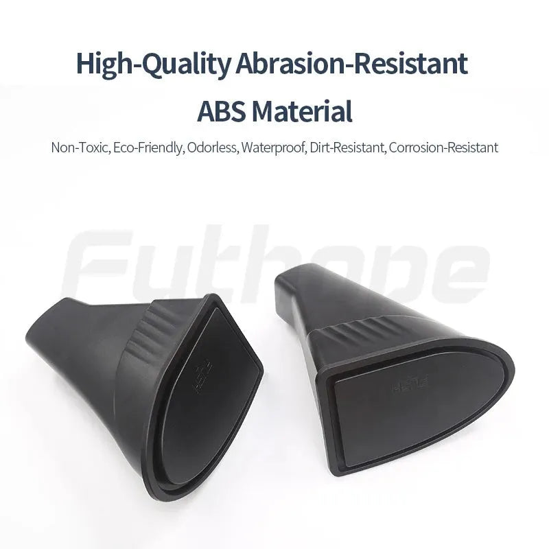 Black ABS car door trash cans sized for Tesla Model Y front door pockets