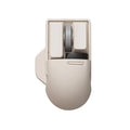 Xiaoqiao tofu colour wireless ergonomic mouse with USB receiver on a desk