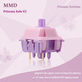 MMD Princess linear mechanical keyboard switch body with double-band spring.