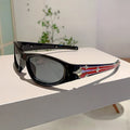 Outdoor sports sunglasses with PC frame and lens in category 3 sun protection with windproof design
