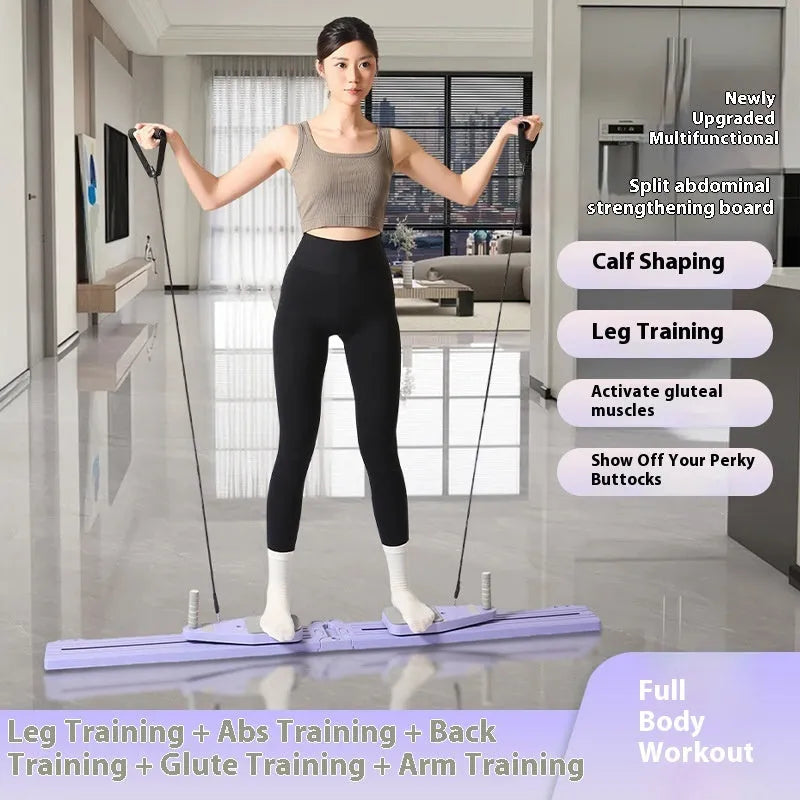 Split fitness board in Mysterious Black colour for waist home training