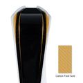 PS5 console light bar vinyl sticker in carbon fibre texture available in blue, gold, pink, and red colours